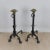 Metal Gothic Style Bronze and Iron Andirons, 19th Century, Set of 2 For Sale - Image 7 of 16