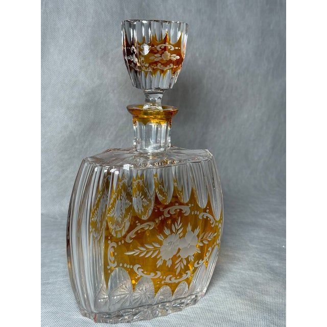 A remarkable crystal decanter made by the renowned Josephinenhütte glassworks in Szklarska Poręba, one of the most...