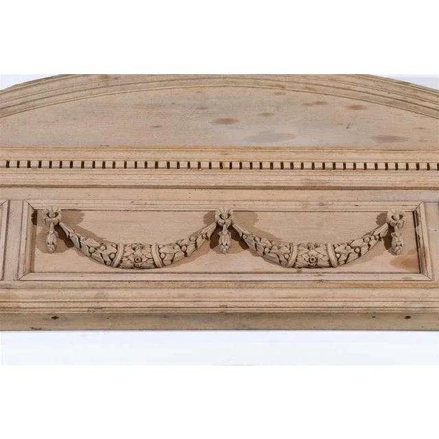 1850s English Neoclassical Style Carved Pine Overdoors with Swag Motifs - A Pair For Sale In Atlanta - Image 6 of 8