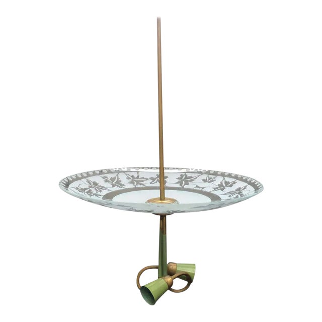 1950s Stilnovo Mid-Century Modern Pendant, Italy For Sale