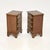 Vintage Georgian Style Bedside Tables in Yew Wood, 1930, Set of 2 For Sale - Image 3 of 10