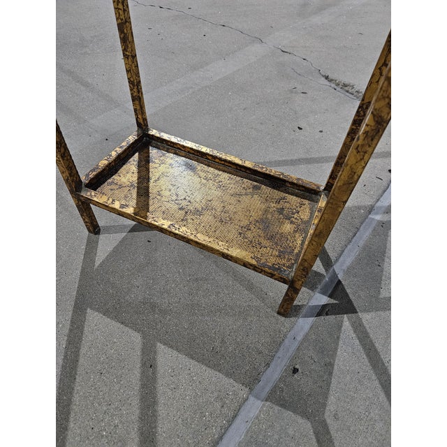Gold 1970’s Hollywood Regency Gold Braided Gilt Iron Towel Rack For Sale - Image 8 of 17