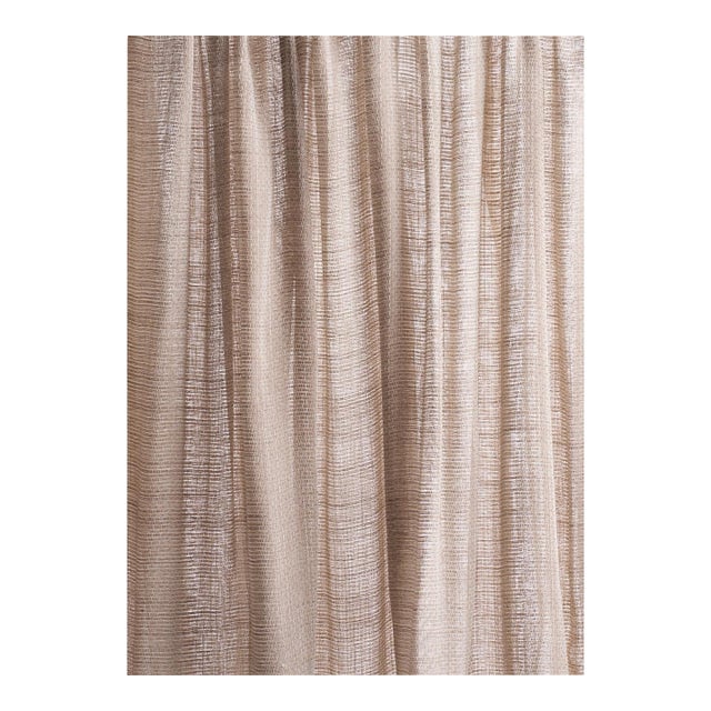 SAMPLE - Schumacher Great Basin Sheer Fabric In Sandstone For Sale