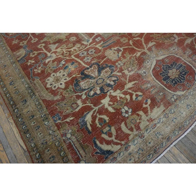 19th Century Persian Ziegler Sultanabad Carpet ( 8'10" x 9'4" - 269 x 284 ) For Sale - Image 4 of 12