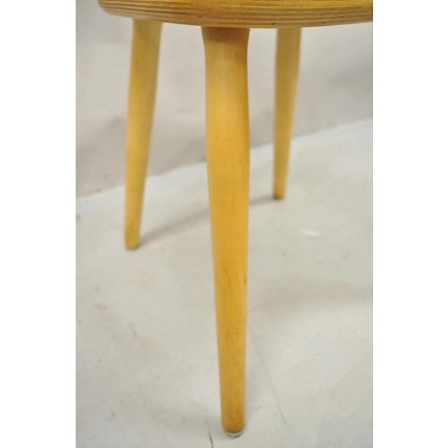 Vintage Mid Century Modern Spindle Back Birch Maple Dining Side Chair For Sale - Image 9 of 11