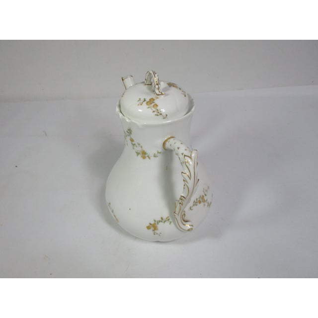 White 1940s Haviland Limoges Porcelain Tea Service - 3 Pc For Sale - Image 8 of 11