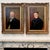 An exceptional and highly decorative pair of signed European portrait paintings depicting a husband and wife, executed by...