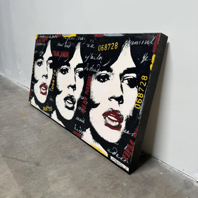 Vintage Original Signed Jackie Stanton "The Rolling Stones" Painting For Sale - Image 4 of 8