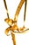 Antique Monumental-Sized Gilt Wrought Iron Hall Lantern For Sale - Image 4 of 6