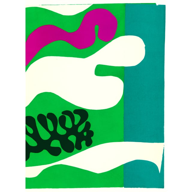 Abstract 1983 MoMA Edition Matisse Jazz Lithograph "Le Lagon" (The Lagoon) For Sale - Image 3 of 8