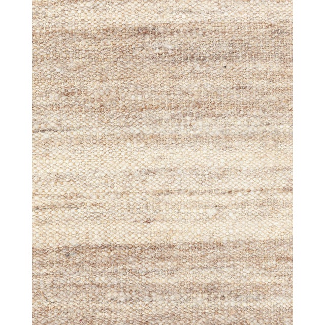 Textile Doris Leslie Blau Vintage Striped Warm Tan With Light Beige Hand-Knotted Runner For Sale - Image 7 of 7