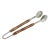 Treviso Bamboo and Nickel Shell Ice Tong For Sale