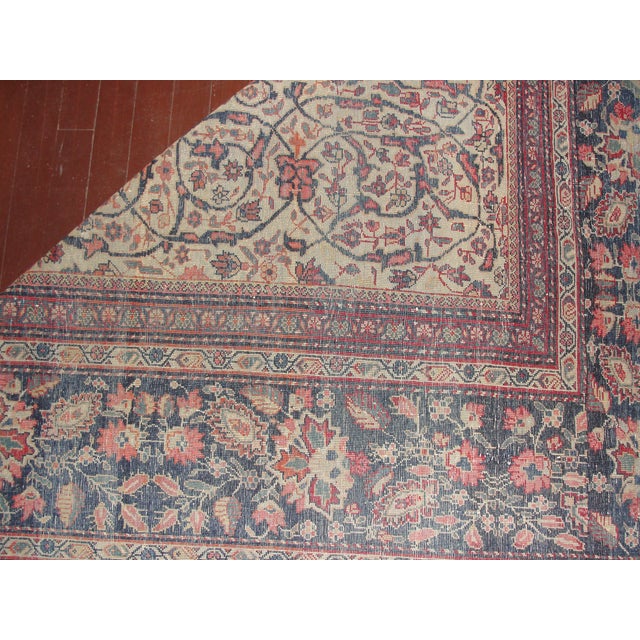 Late 19th Century Antique Persian Sarouk Feraghan Carpet For Sale - Image 5 of 6