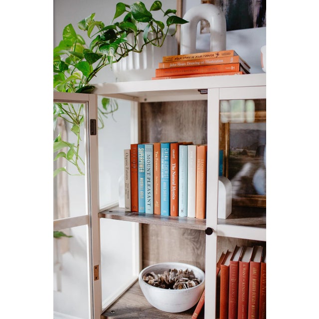 Booth & Williams Decorative Books - Rustic Ocean Book Bundle - 1 Foot of Blue and Orange Books For Sale - Image 4 of 4