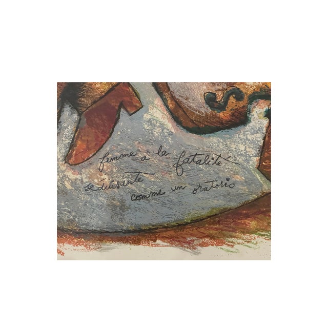 Wood Theo Tobiasse “Sarah” — 1984 Framed Limited-Edition Lithograph For Sale - Image 7 of 14