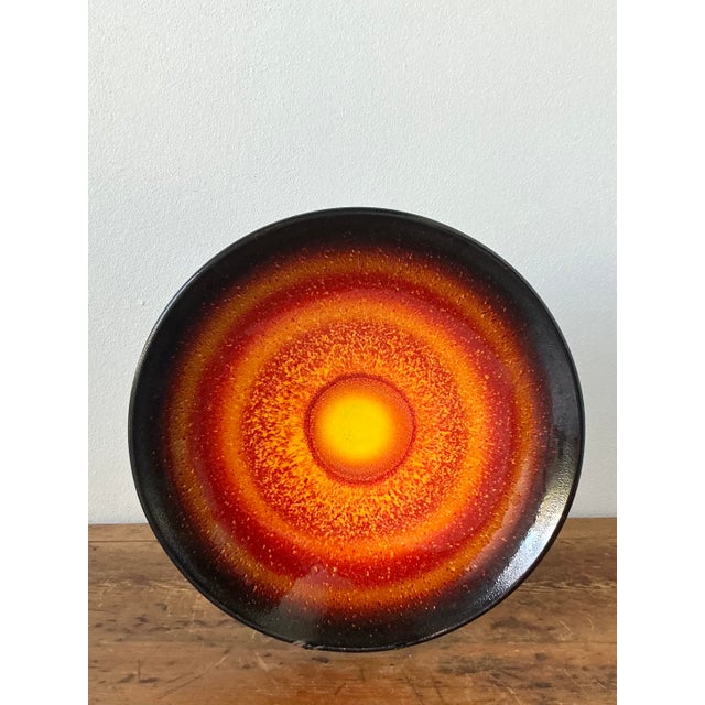 Ceramic Vintage English Poole Glazed Ceramic Platter For Sale - Image 7 of 12