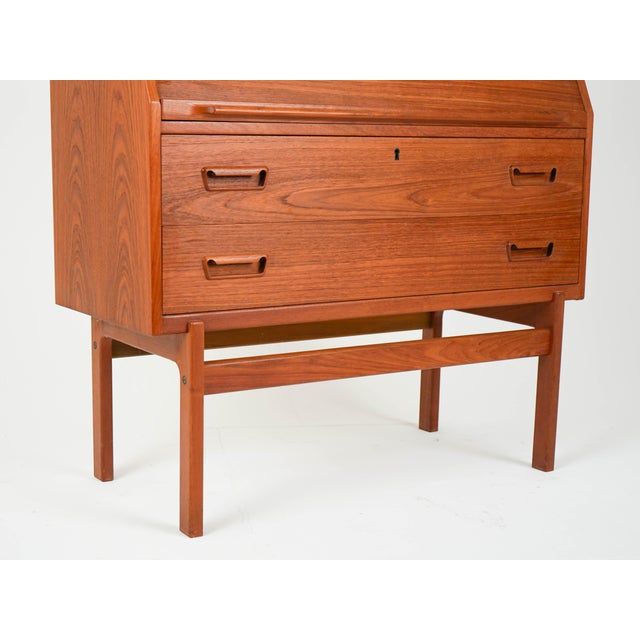 Arne Wahl Iversen Mid-Century Teak Secretary by Arne Wahl Iversen, 1960s For Sale - Image 4 of 16