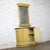 Mid 20th Century Mid to Late 20th Century Neoclassic Revival Blonde Oak Demilune Cabinet or Console and Mirror For Sale - Image 5 of 18