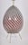 Mid 20th Century Dino Martens for Aureliano Toso Cranberry Swirl "Egg" Table Lamp on Tripod Base For Sale - Image 5 of 11