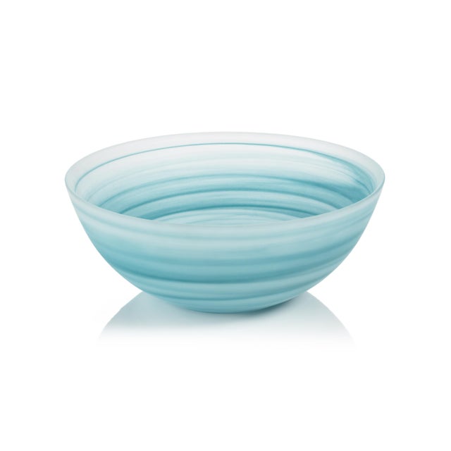Alabaster Glass Bowl Set is a stunning addition to any room. This piece has the wow factor. Crafted from high quality...