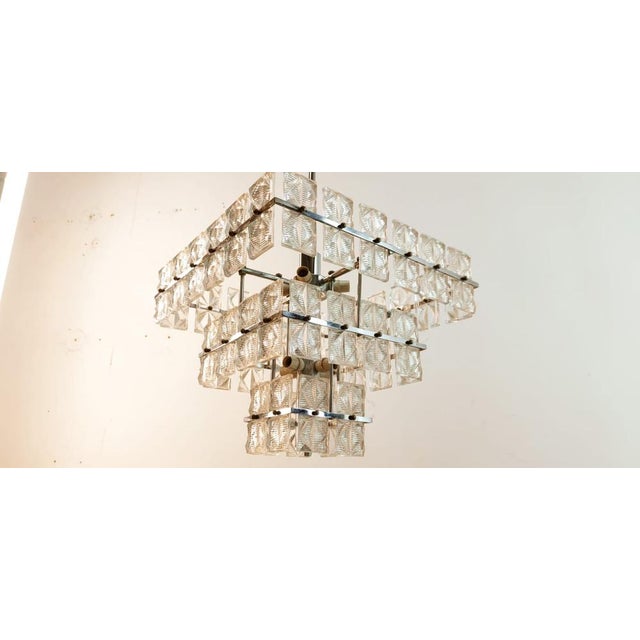 Square Glass Ceiling Light For Sale - Image 15 of 17