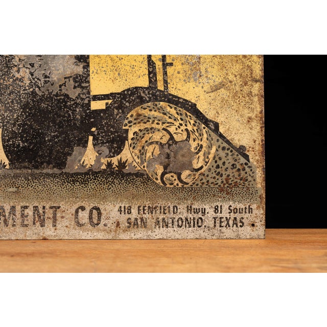 1920s Seaman Rotary Tiller Tin Advertising Sign For Sale In Chicago - Image 6 of 7
