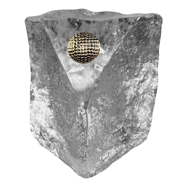 Japanese Paperweight in Crystal, 1970s For Sale