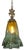 Large Art Glass Fazzoletto Green Amber Cherub Pendant Light For Sale - Image 12 of 18