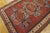 1930s Ruby Red Geometric Tribal Antique Caucasian Kazak Carpet 4' 8'' X 9' 6'' Knotted Wool Rug For Sale - Image 10 of 13