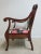Wood Vintage Victorian Figural Carved Arm Chair For Sale - Image 7 of 11