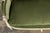 French Louis XVI Style Painted Canapé in Moss Green Velvet, Provence For Sale - Image 4 of 18
