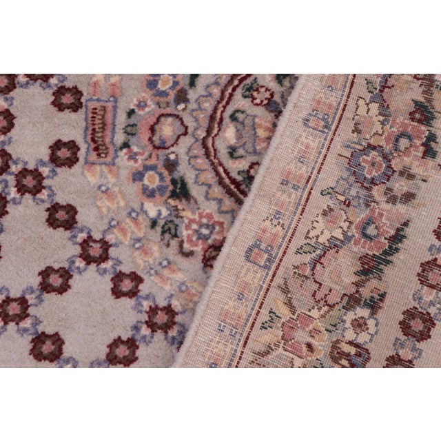 Textile Shabby Chic 1990's Pak-Persian Gray/Blue Wool Rug - 2'8'' X 4'4'' For Sale - Image 7 of 9