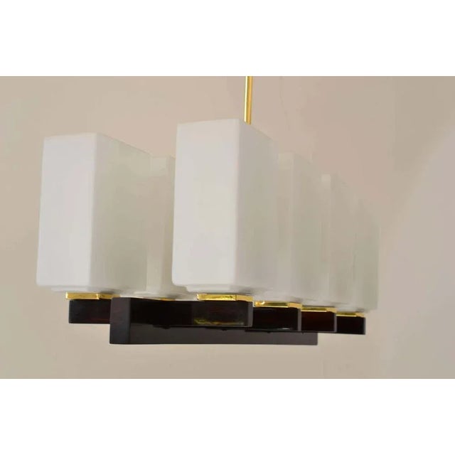 Chandelier, designed by Rupert Nikoll Vienna, circa 1950. I have official proof of authenticity such as vintage catalogs,...