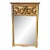 Vintage Hollywood Regency Italian Paint & Giltwood Mirror For Sale