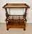 Victorian Walnut Canterbury Magazine Rack with Tray Top, 1930 For Sale - Image 10 of 11