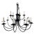 1990s Authentic Hubbarton Forge Hand Forged Iron Chandelier For Sale