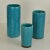 Blue Ceramic Cylinder Vases by Groeneveldt, Set of 10 For Sale - Image 11 of 14