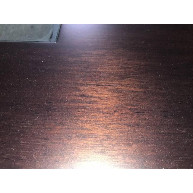 Mirak’s “Samurai” Mahogany Glass Top Coffee Table For Sale In New York - Image 6 of 8