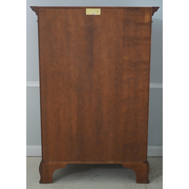 Henkel Harris Cherry 9 Drawer Tall Chest For Sale - Image 13 of 15