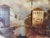 1980s L. Costello Venetian Scene Oil on Canvas Painting, Framed For Sale - Image 5 of 10