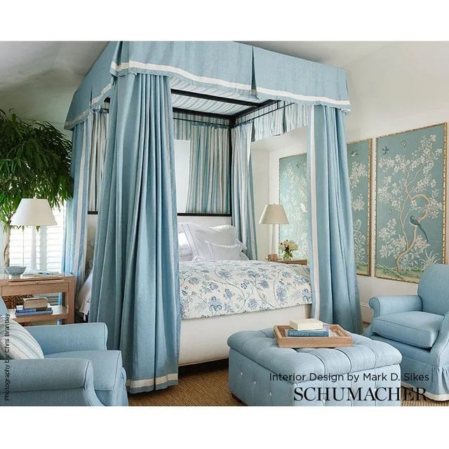 An enchanting floral linen with an exotic air, it can stand on its own or layer in beautifully with just about any other...