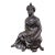 Antique Spelter Lady With Harp Sculpture, Classical Figural Accent, C. 1900–1920 For Sale