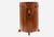 : “Art in the Home”—a beautifully preserved Lakeside Craft Shops oak and leather wastebasket from the golden age of...