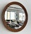 1960s Mid-Century Italian Circular Rattan Wall Mirror in the style of Vivai Del Sud, 1960s For Sale - Image 5 of 16