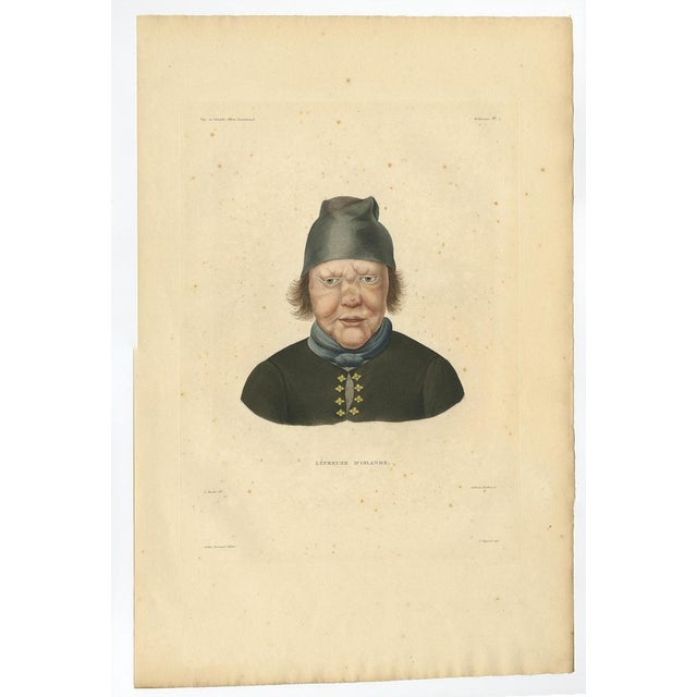 Gaimard, Iceland Leper Figure from Gaimard's Voyage, 1842, Print For Sale - Image 3 of 10