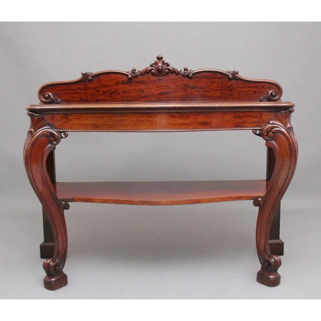 19th Century Mahogany Serving Table For Sale - Image 10 of 10