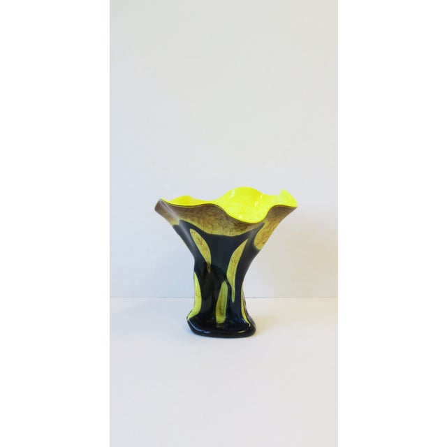 Organic Modern Art Glass Sculpture Vase For Sale - Image 9 of 13