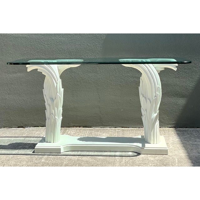 Embrace the theatrical elegance of French Neo-Baroque with this striking console table in the manner of iconic designer...