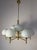Type 2645 9-Light Chandelier in Brass and Opal Glass from Aloys Fischer Sundern For Sale - Image 3 of 11