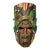 Vintage Boruca Indian Wall Art Costa Rica Hand Carved Painted Wood 10” X 6” For Sale
